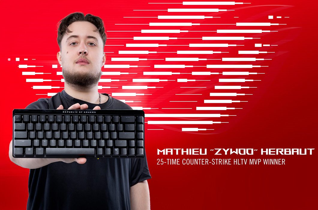 ASUS ROG taps ZywOo to be an official keyboard ambassador.